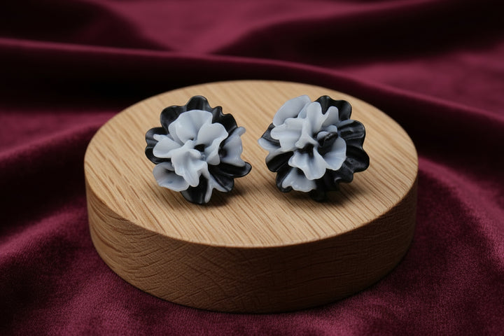 Multicolor Rose & Strawberry Stud Earrings (Mini) (4 sets)