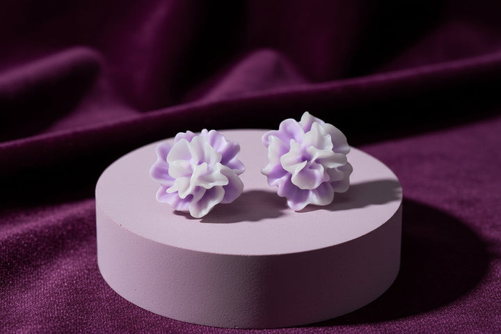 Multicolor Rose & Strawberry Stud Earrings (Mini) (4 sets)