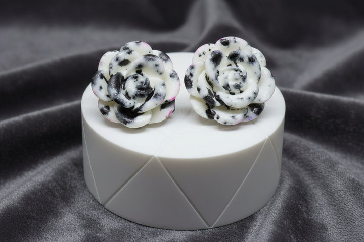 Multicolor Rose & Strawberry Stud Earrings (Mini) (4 sets)