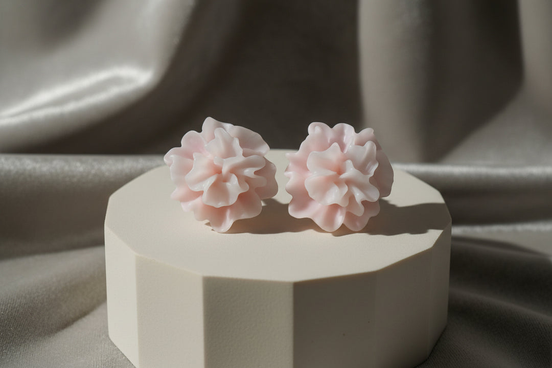 Multicolor Rose & Strawberry Stud Earrings (Mini) (4 sets)