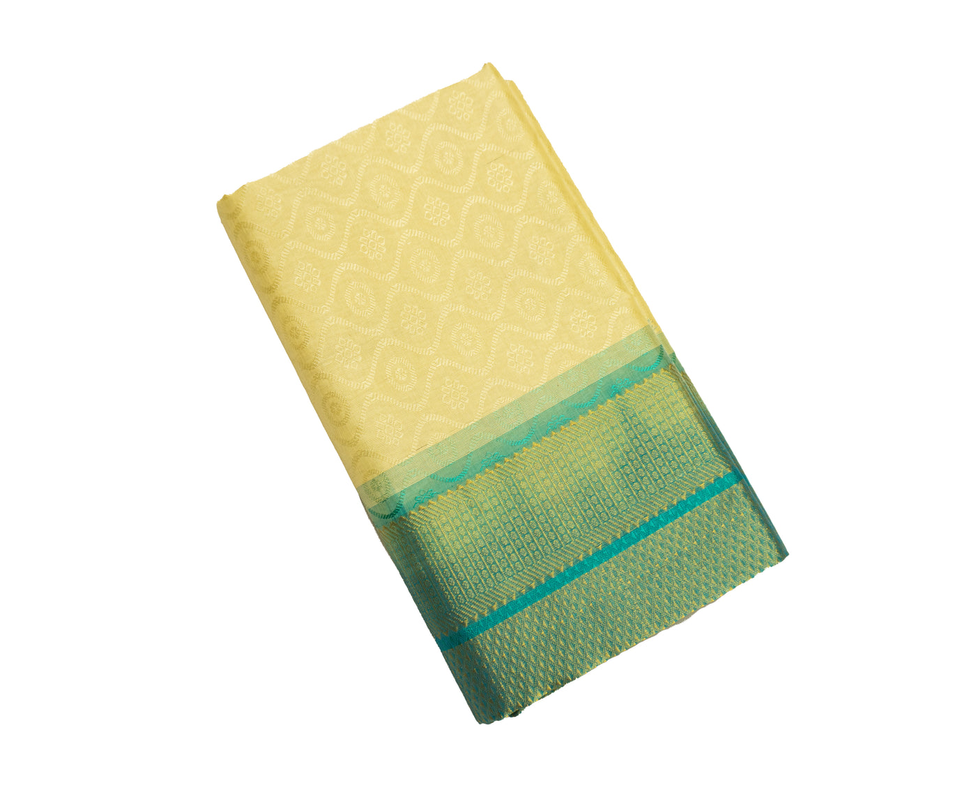 Cream Color Silk Cotton Saree