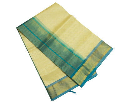 Cream Color Silk Cotton Saree