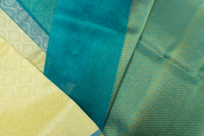 Cream Color Silk Cotton Saree