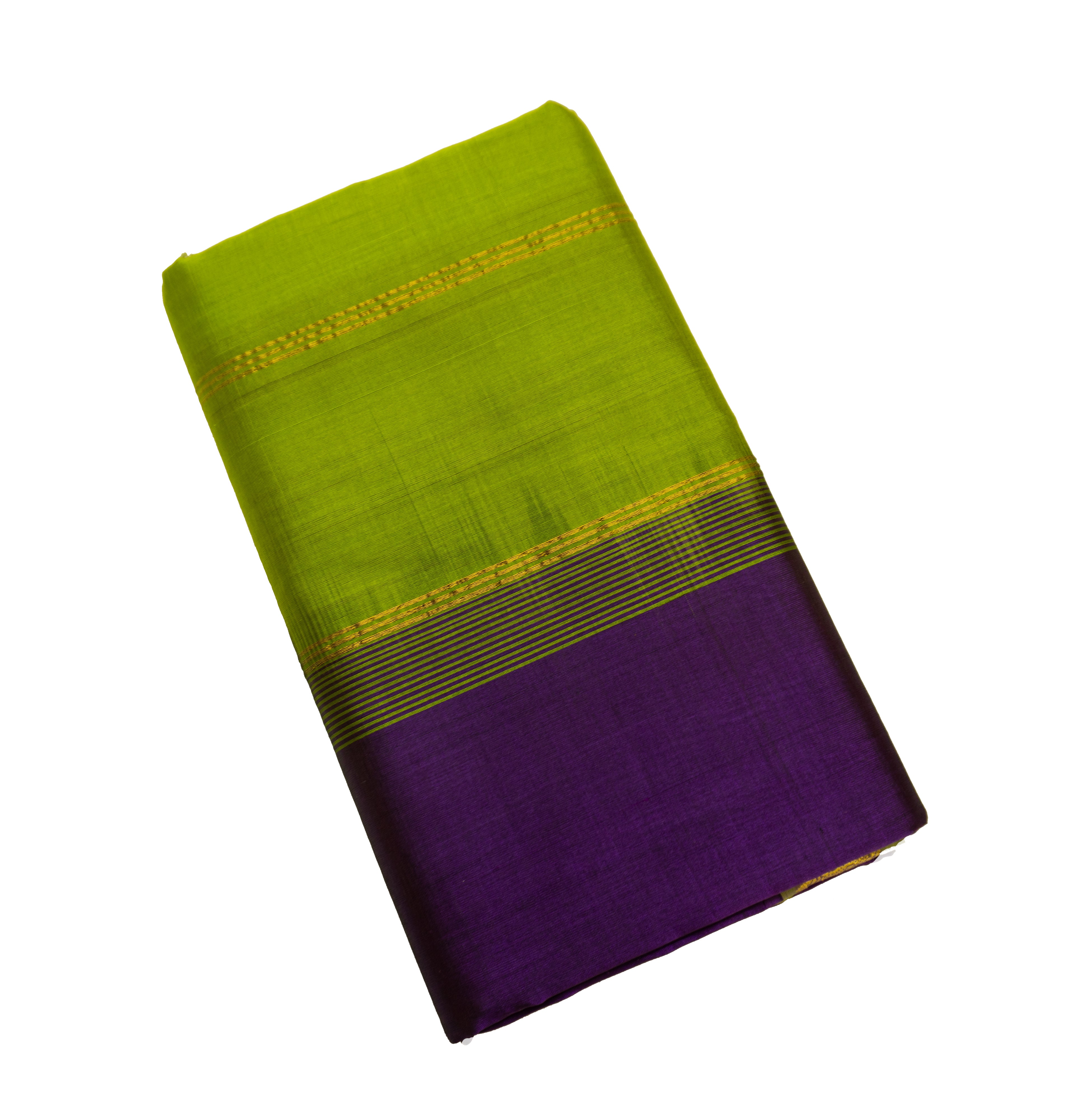 Dark Violet Color Silk Cotton Saree