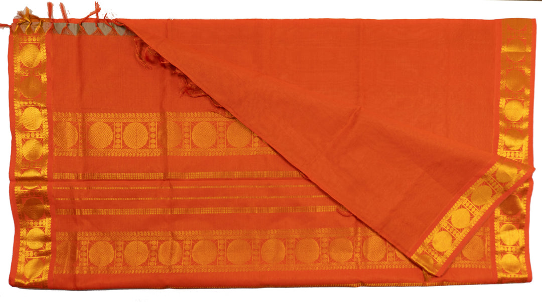 Beige Color Semi Silk Cotton Zari Vairavoosi Saree Vairavoosi Saree