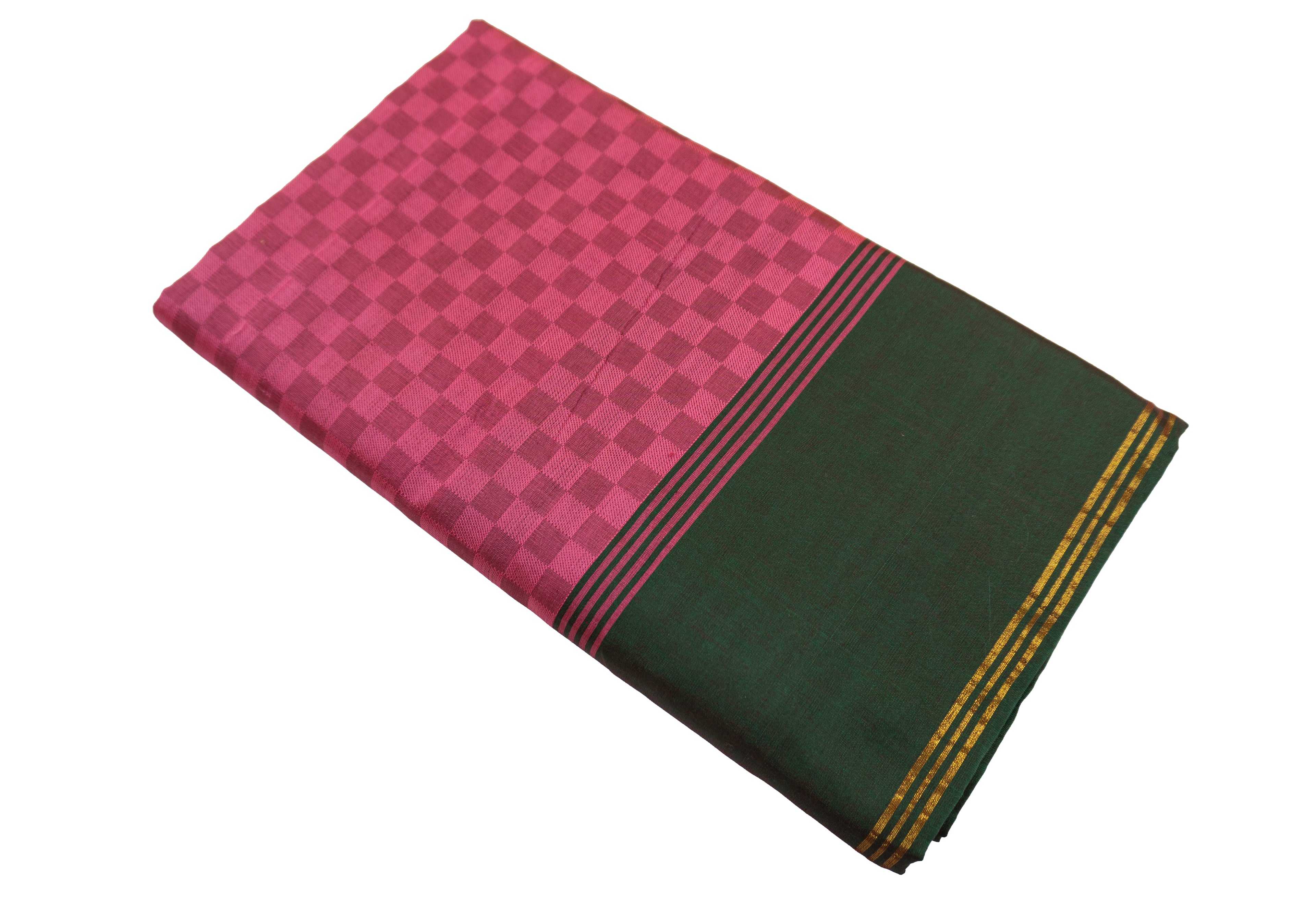 Pink Color Semi Jari Cotton Saree
