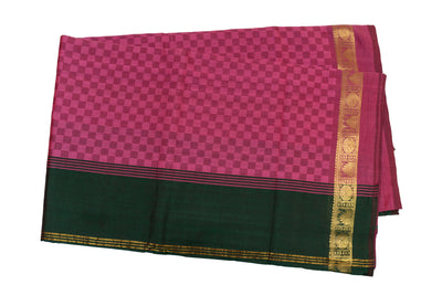 Pink Color Semi Jari Cotton Saree