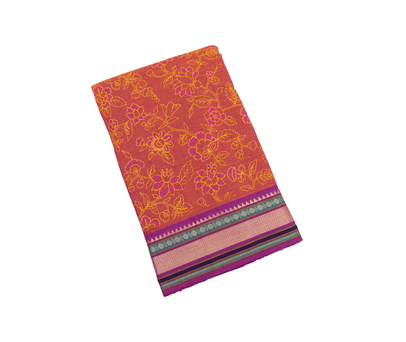 Red Color Cotton Chudi Material
