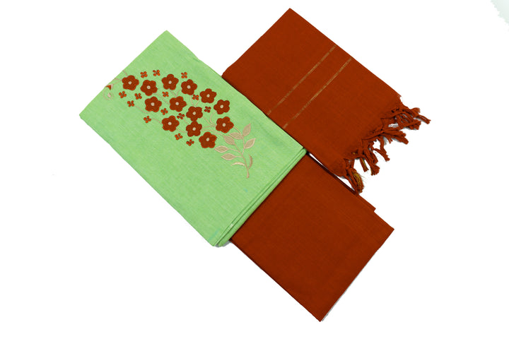 Pale Green Color Cotton Chudi