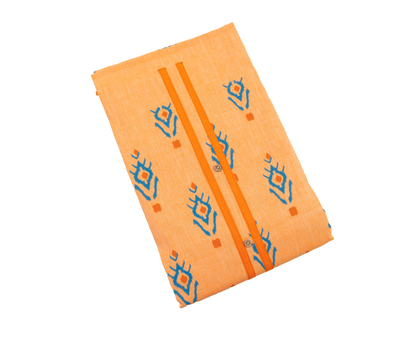Tiger Orange Color Cotton Chudi Material