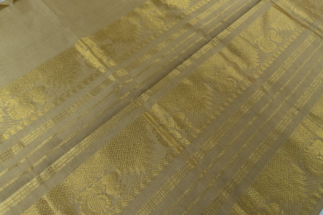 Night Blue Color Semi Silk Cotton Sarree with butta