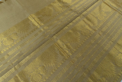 Night Blue Color Semi Silk Cotton Sarree with butta