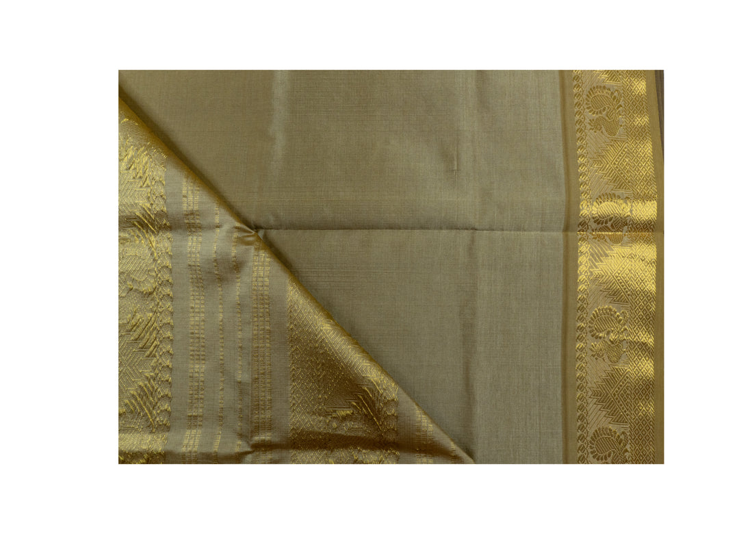 Night Blue Color Semi Silk Cotton Sarree with butta