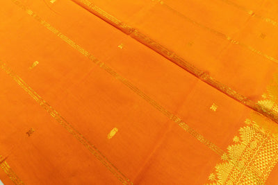 Peacock Blue Color Semi Silk Cotton Saree with butta