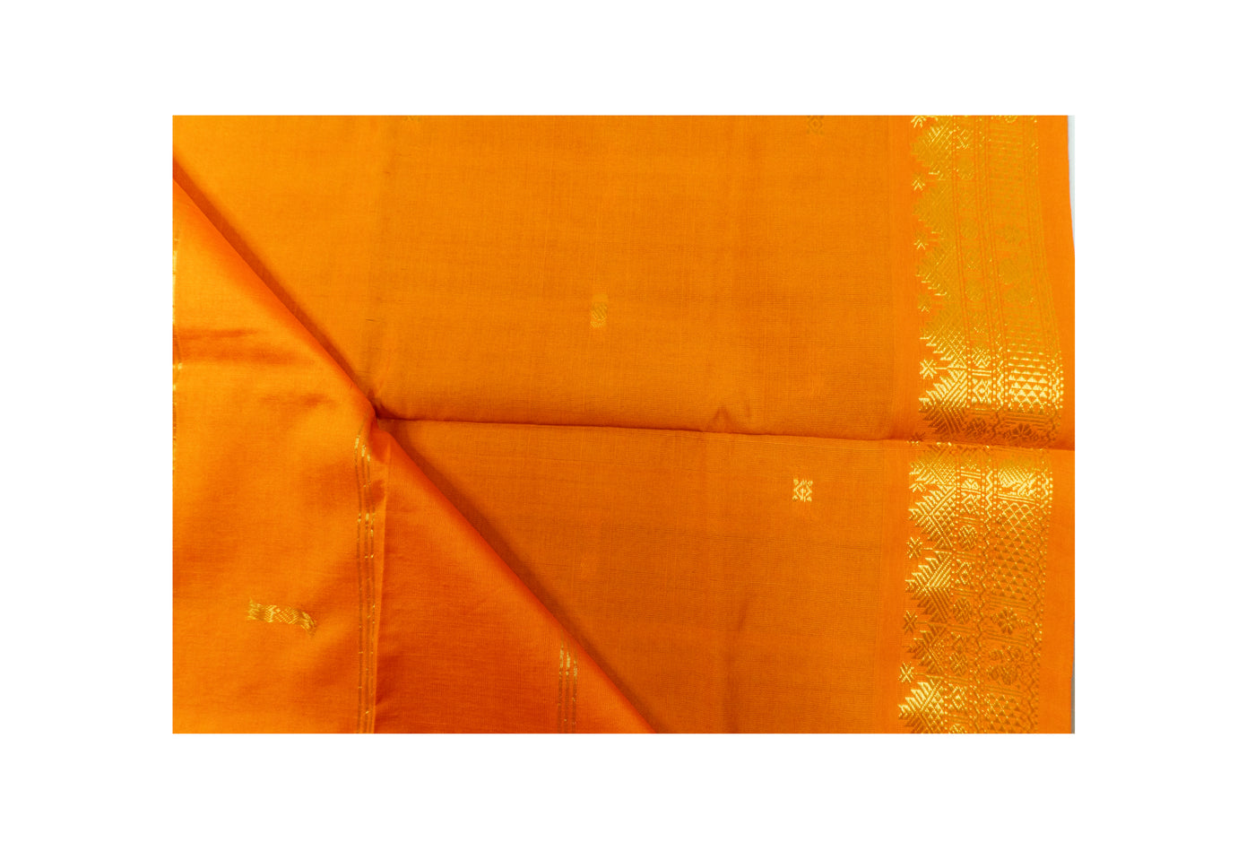 Peacock Blue Color Semi Silk Cotton Saree with butta