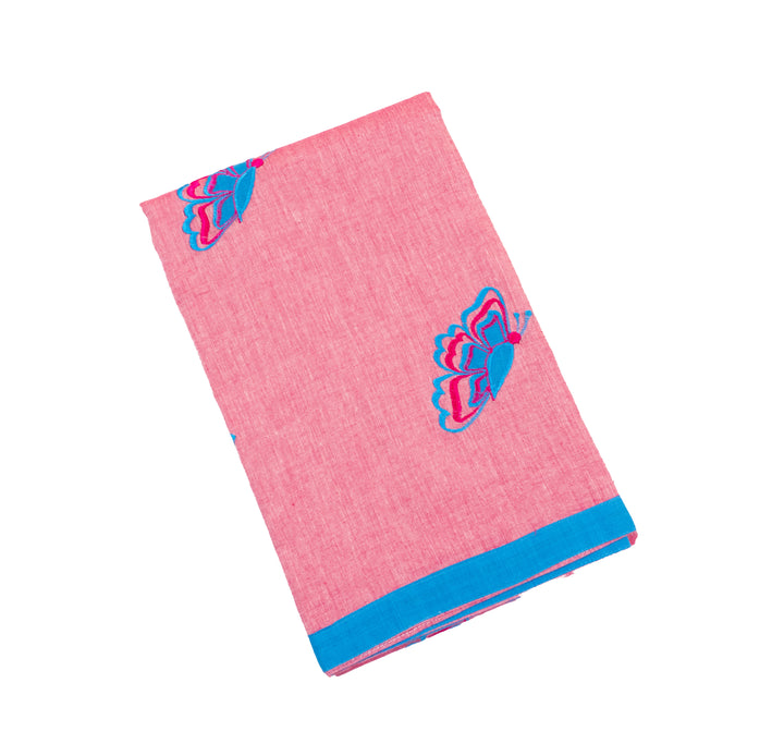 Pink Color Cotton Chudi Material