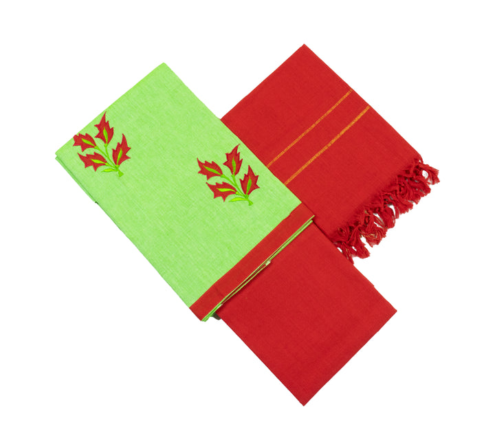 Dollar Bill Color Cotton Chudi Material