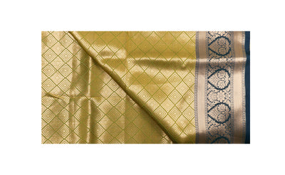 Dark Olive Color Rich Look Fancy Saree