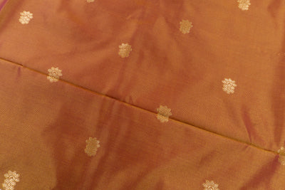 Dusty Orange Color Fancy Saree