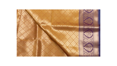 Dusty Orange Color Fancy Saree