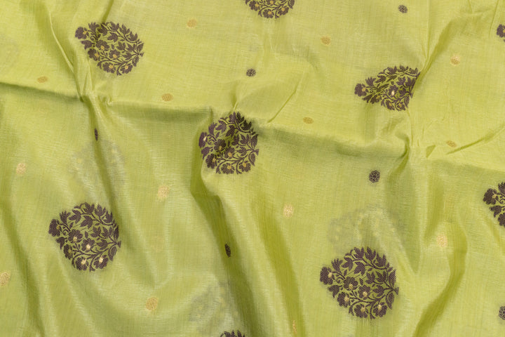 Light Green Color Fancy Cotton Saree