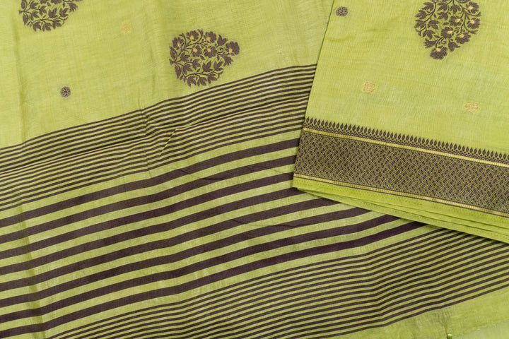 Light Green Color Fancy Cotton Saree
