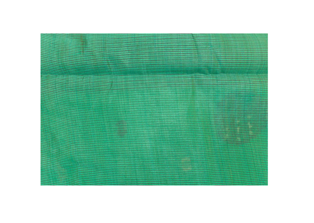 Green Color Fancy Cotton Saree
