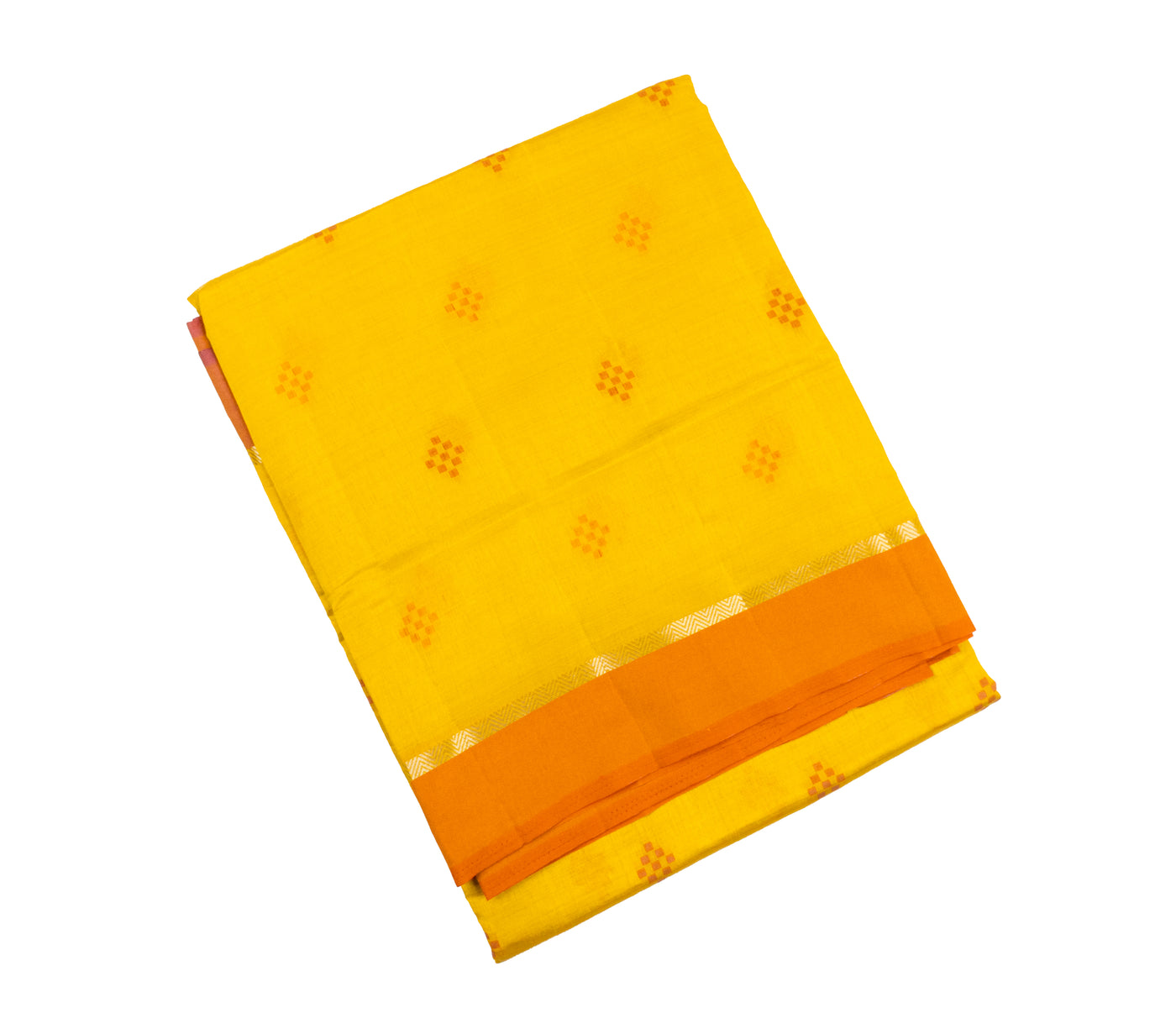 Orange Yellow Color Fancy saree