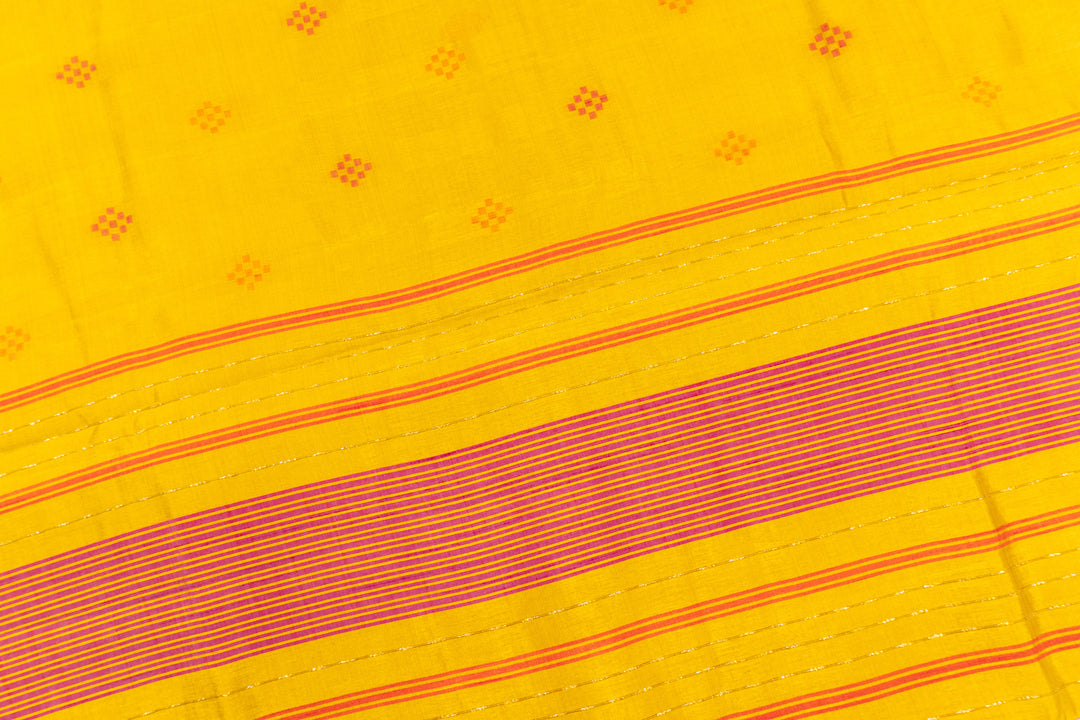 Orange Yellow Color Fancy saree