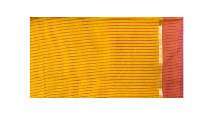 Orange Yellow Color Fancy saree