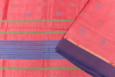 Pastel Rose Color Fancy Saree