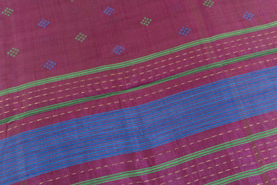 Purple Lily Color Fancy Saree