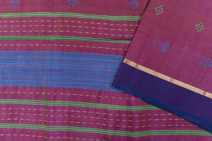 Purple Lily Color Fancy Saree