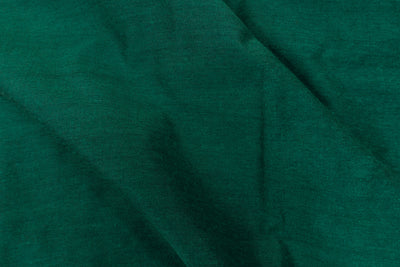Dark Green Color Kadhi Cotton Plain Saree
