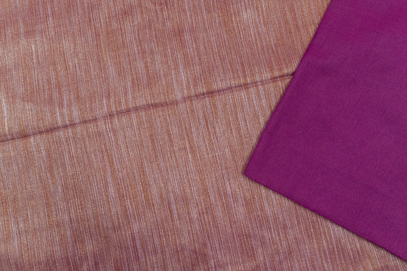 Purple Color Kadhi Cotton Plain Saree