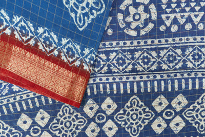 Blue Color Fancy Saree