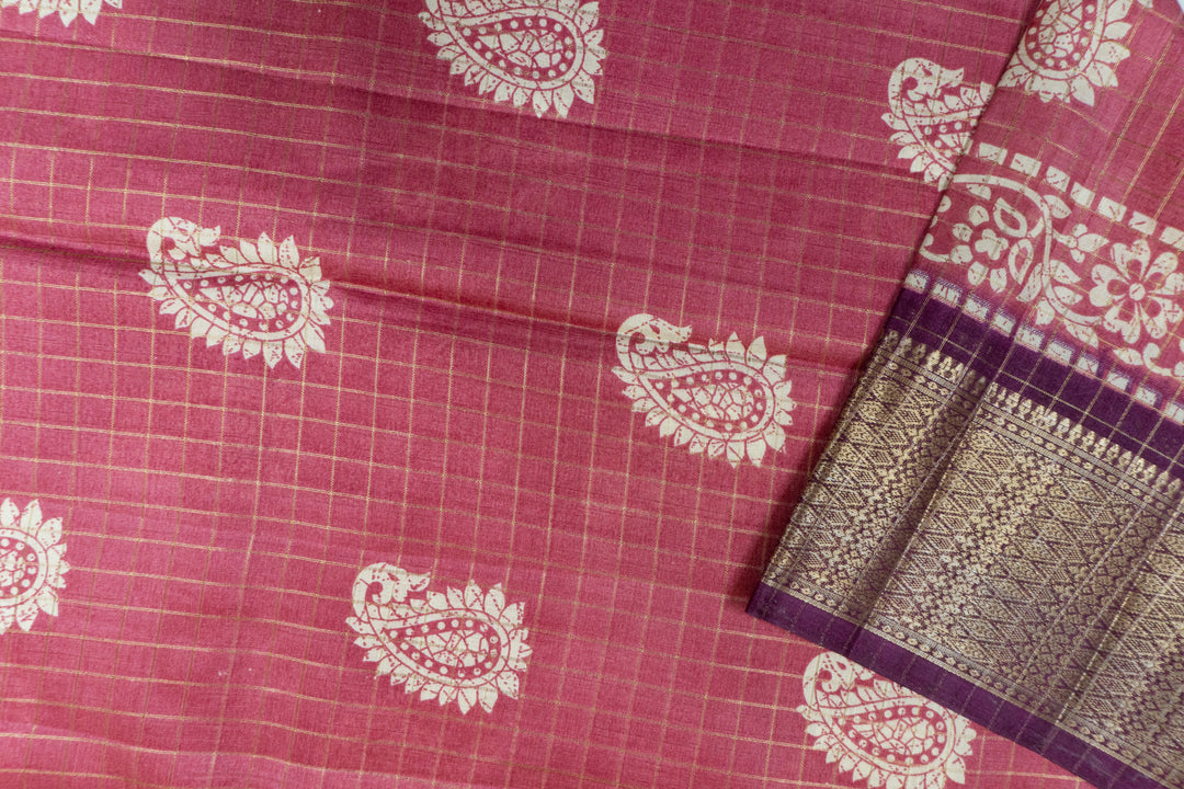 Pink Color Fancy Saree