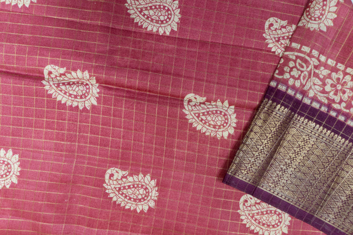 Pink Color Fancy Saree