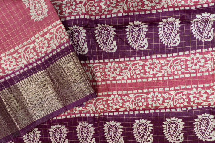 Pink Color Fancy Saree