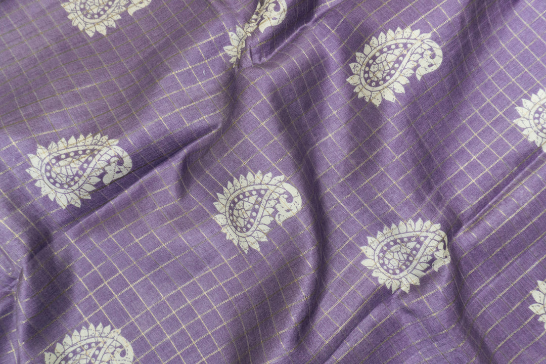 Lavender Color Fancy Saree