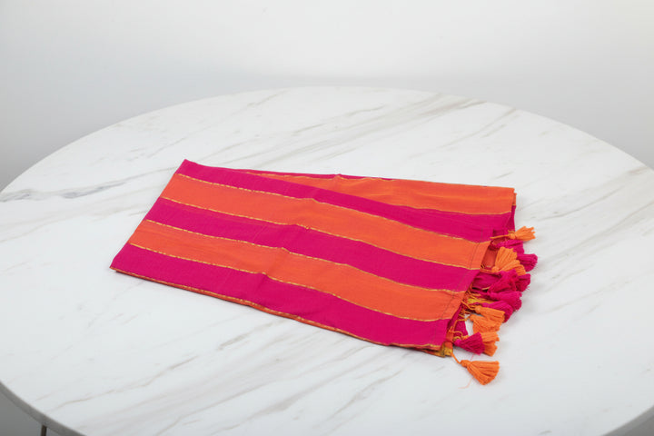 Mul Cotton Multi Color Saree