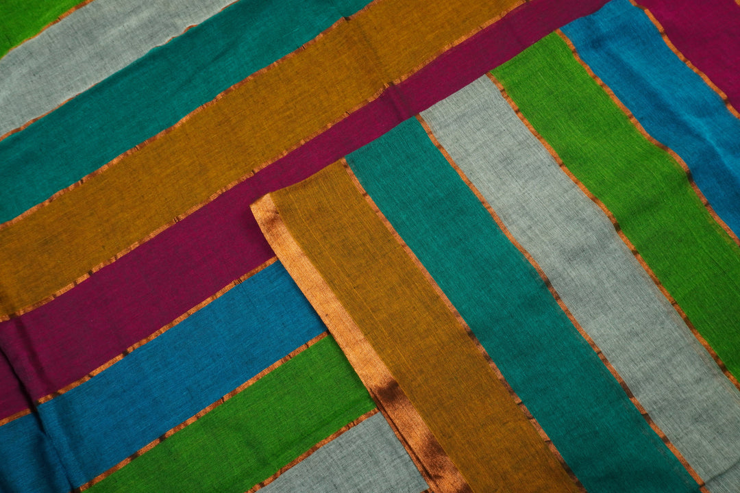 Mul Cotton Multi Color Saree (without blouse)