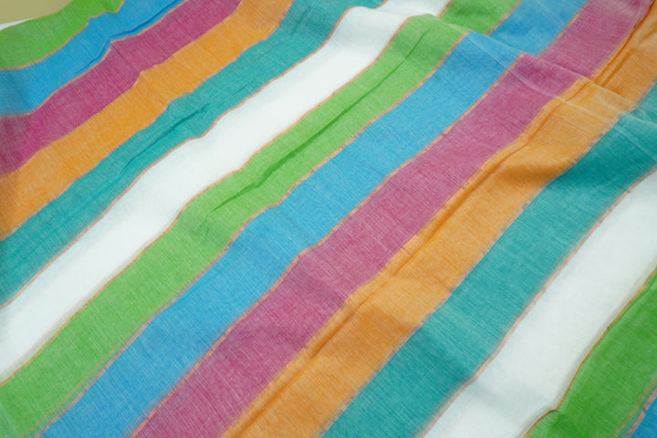 Mul Cotton Multi Color Saree (without blouse)