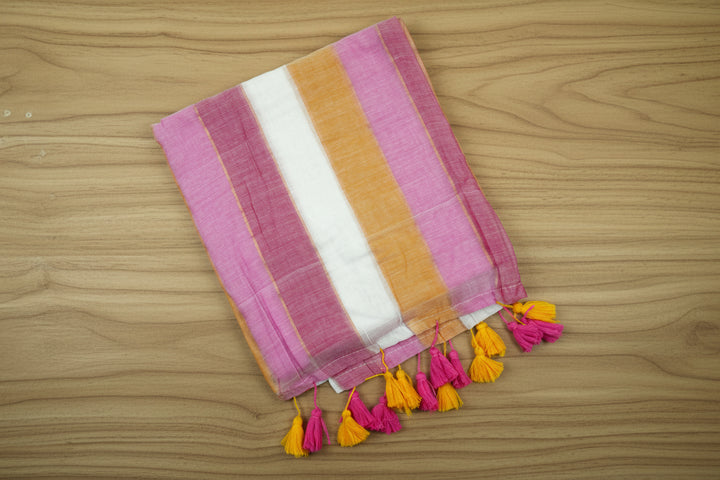 Mul Cotton Multi Color Saree (without blouse)