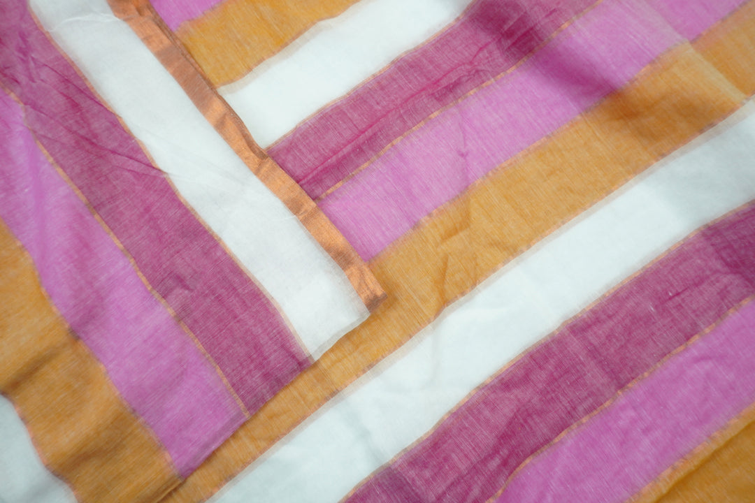 Mul Cotton Multi Color Saree (without blouse)