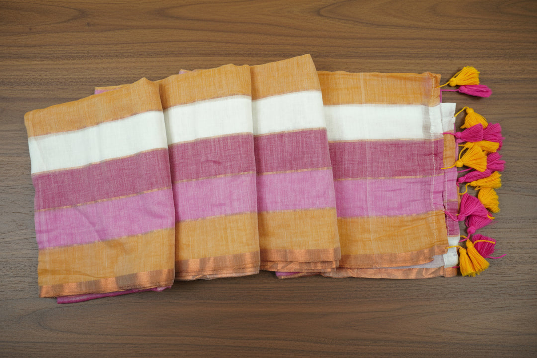 Mul Cotton Multi Color Saree (without blouse)