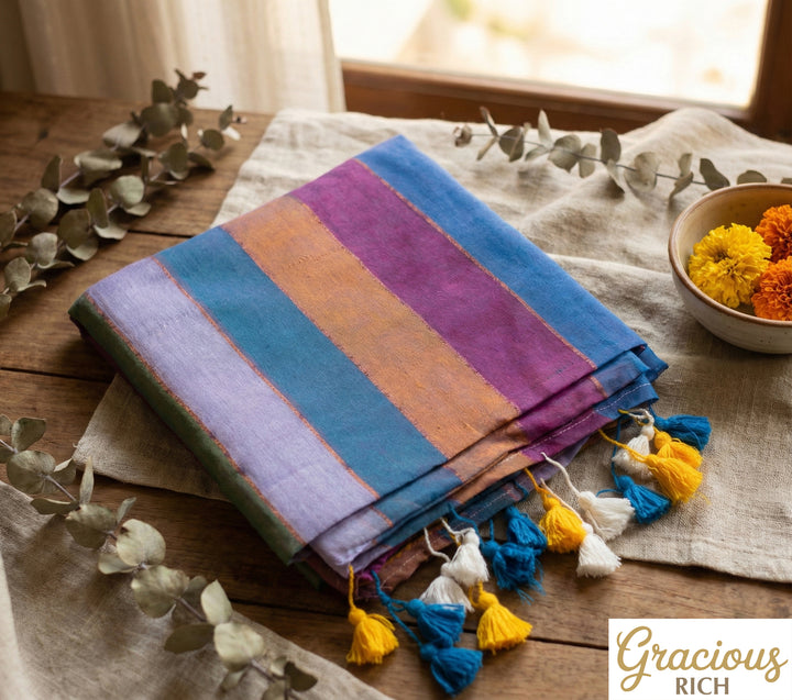 Mul Coton Multi Color Saree