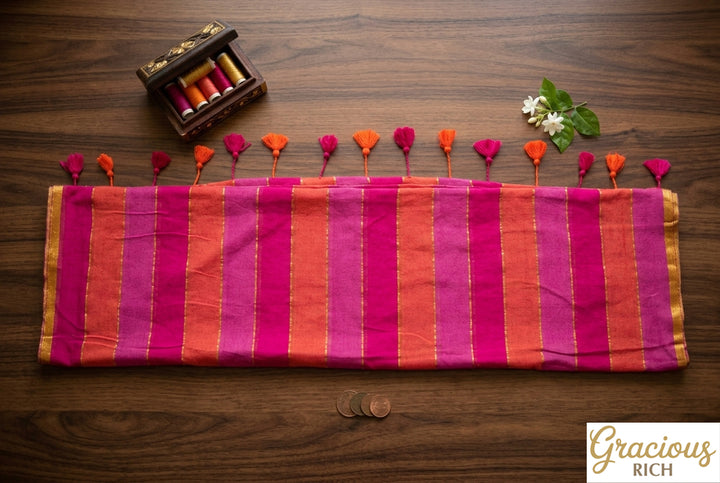 Mul Cotton Multi Color Saree