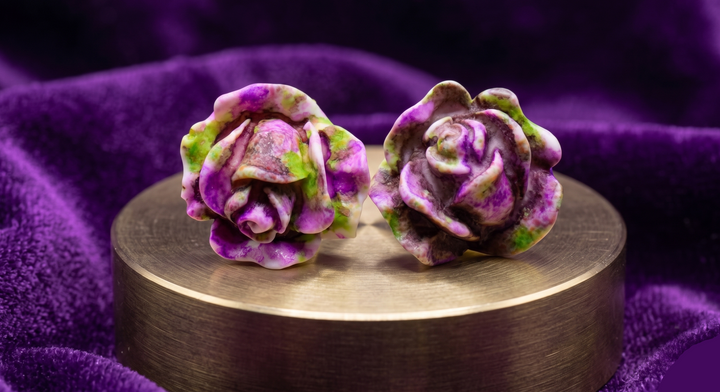 Multicolor Rose & Strawberry Stud Earrings (Mini) (4 sets)