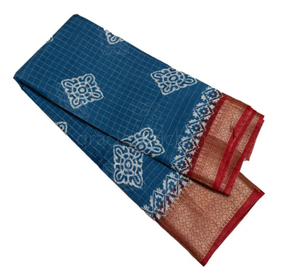 Blue Color Fancy Saree